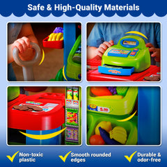 OLEOCA checkout counter invites sequencing and social interaction during play