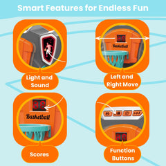 OLEOCA Tabletop Basketball Game portable design for travel and school.