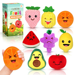 OleOletOy watermelon plush sensory toy for tactile play and imaginative pretend meals.