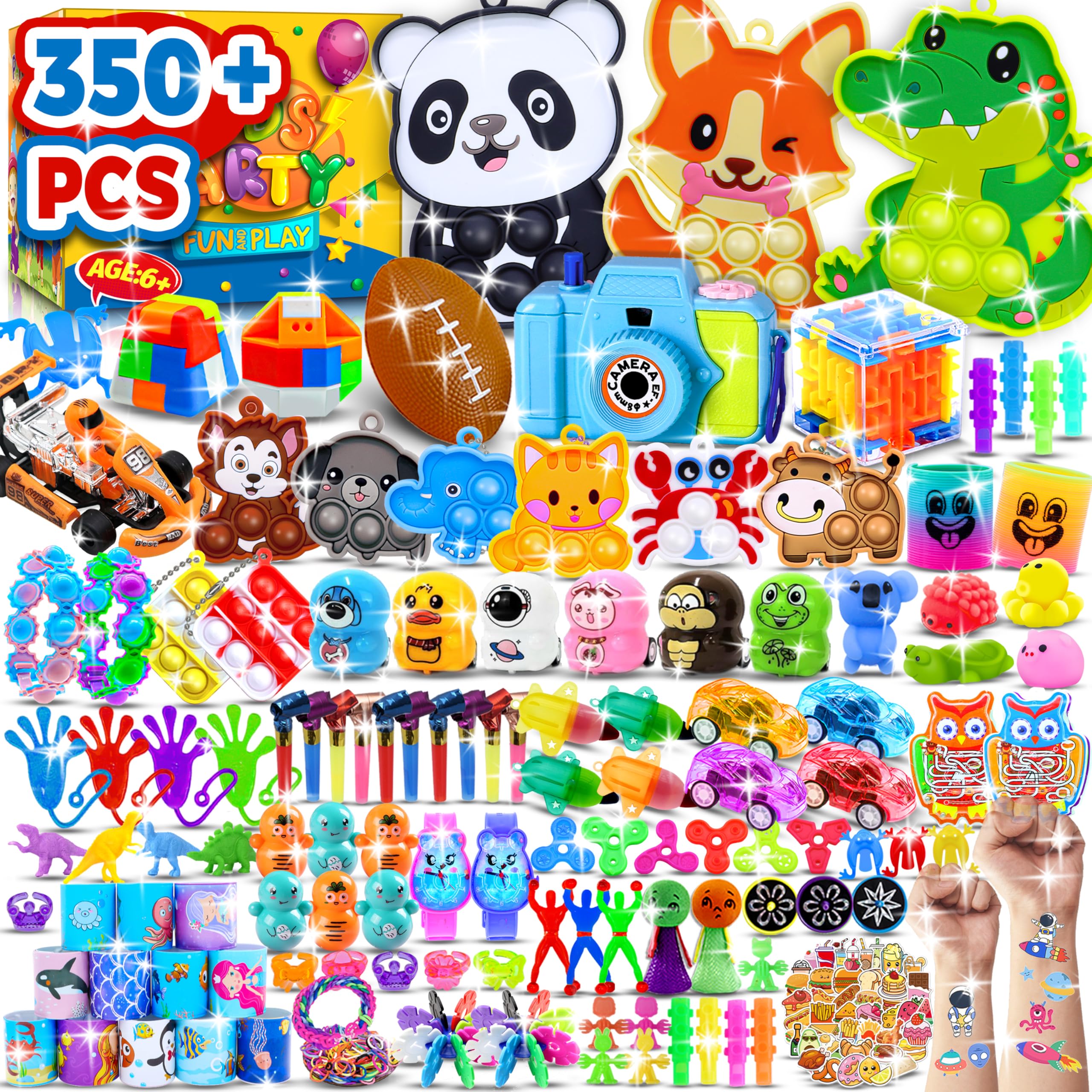 Olganicor 350-pcs party favors for kids spark engagement and fun at celebrations.