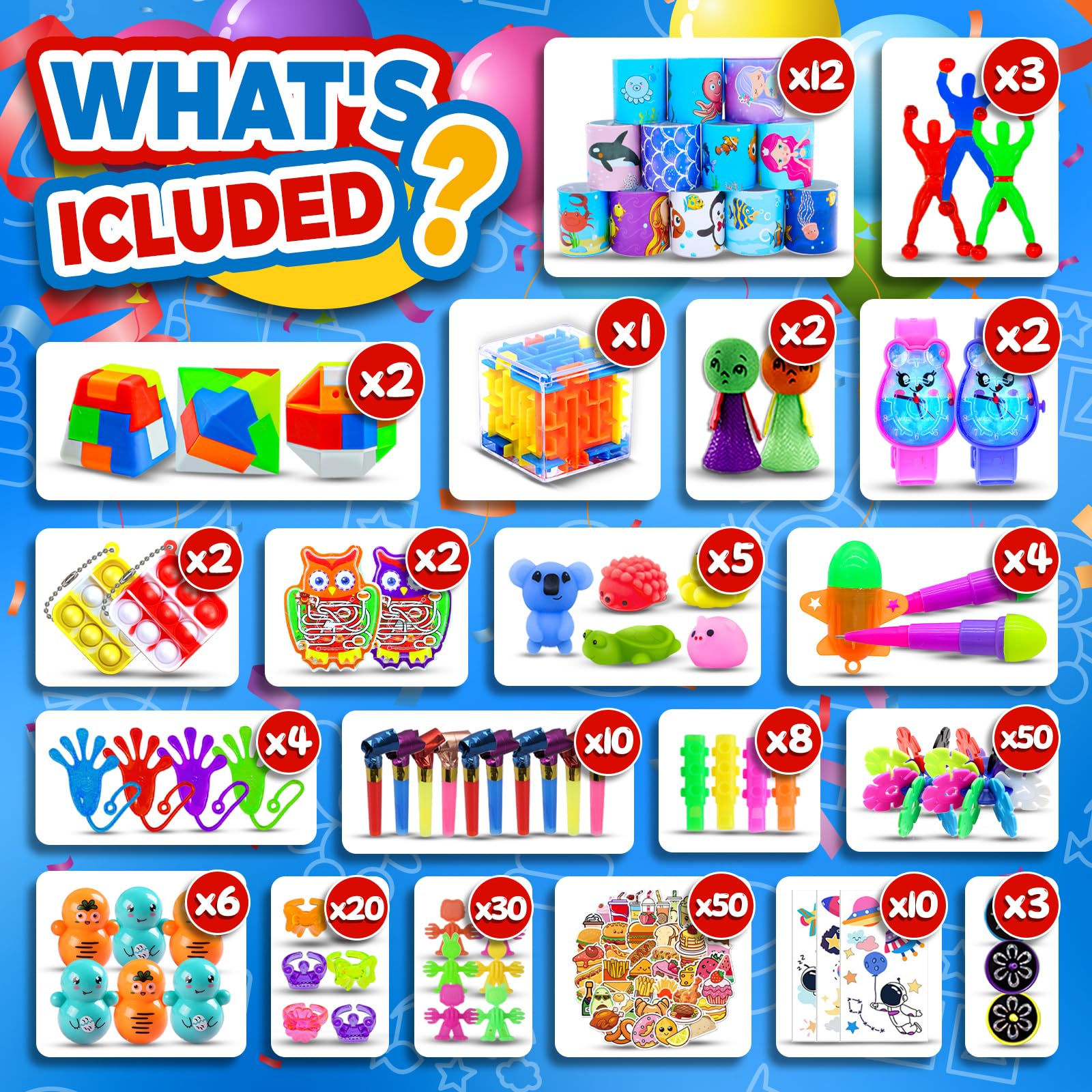 Olganicor pinata fillers provide exciting rewards for party games and treasure hunts.