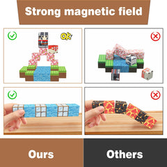 Kids playing together with OLIA DESIGN blocks encourages cooperation