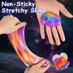 Olixmlya Galaxy Slime Ball non-sticky, easy cleanup after use