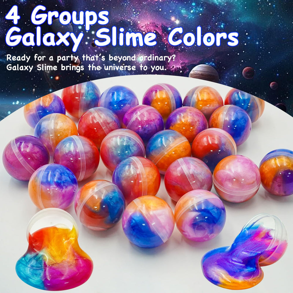 Olixmlya Galaxy Slime Ball showing soft, stretchy texture for hands-on play