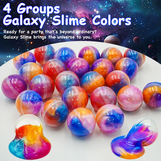 Olixmlya Galaxy Slime Ball showing soft, stretchy texture for hands-on play