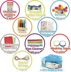 Olly Kids Craft Kits Library includes carefully selected supplies making it easier to start craft projects