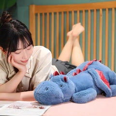 Ololele blue dragon plush 7 lb weighted design for comforting hugs