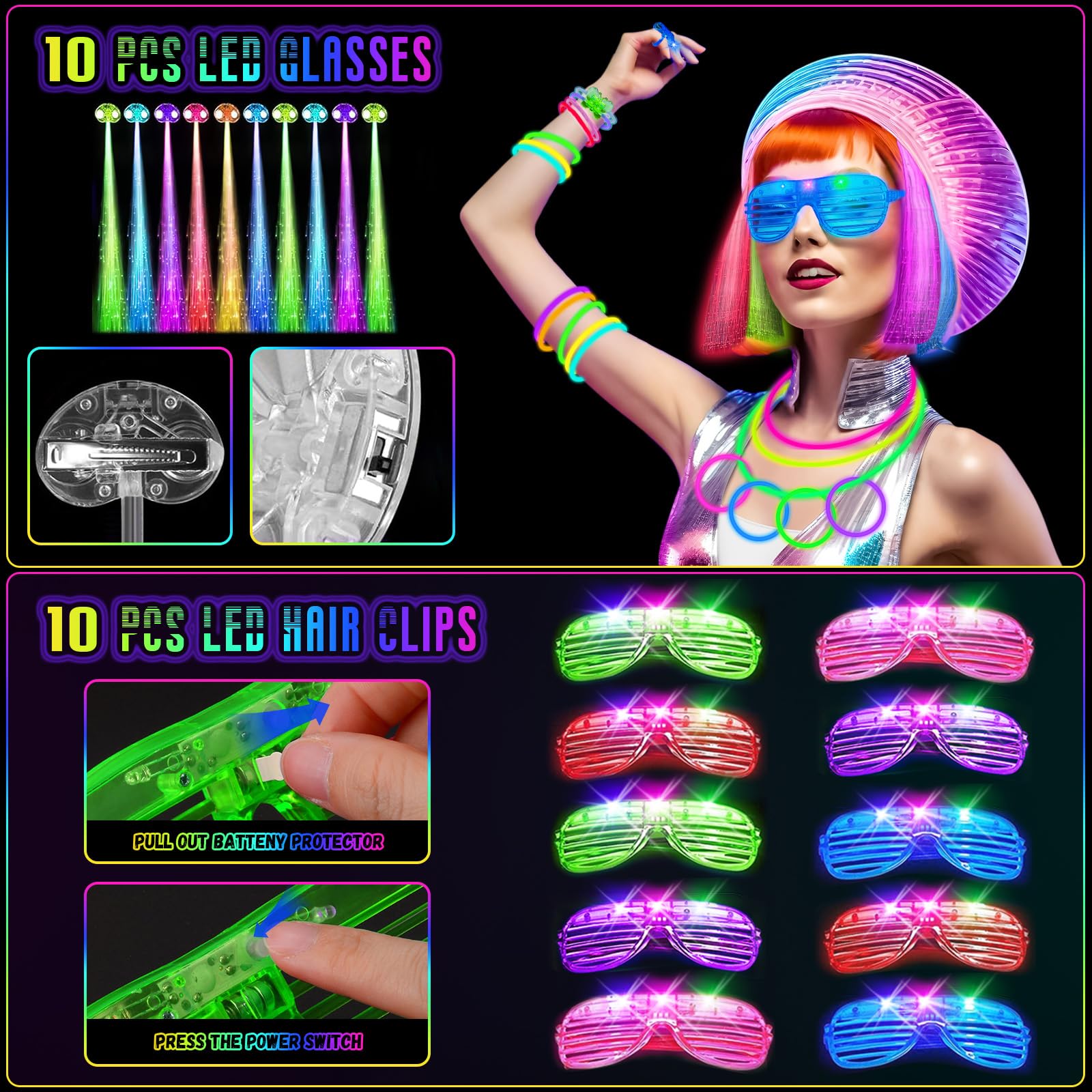 OLUPP Butterfly Bracelet Connectors enable colorful, wearable glow accessories