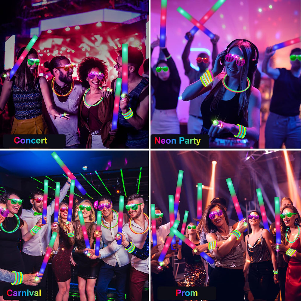 OLUPP Glow Sticks 100-pack energizes dance floors with vivid glow