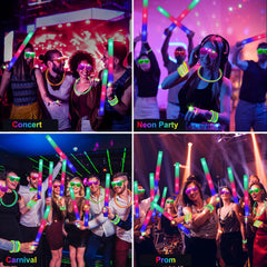 OLUPP Glow Sticks 100-pack energizes dance floors with vivid glow