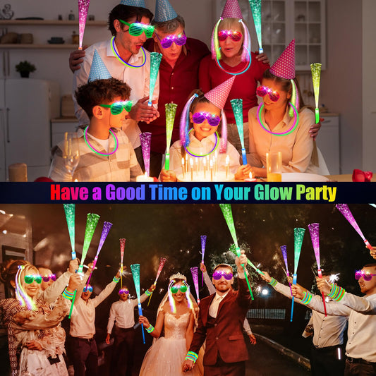 OLUPP LED glasses multi color flashing add festive flair to outfits