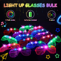 OLUPP LED glasses pink glow perfect for celebrations