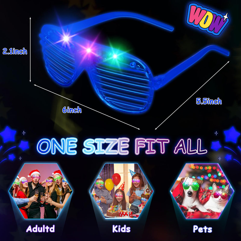 OLUPP LED glasses soft PC construction for comfortable wear