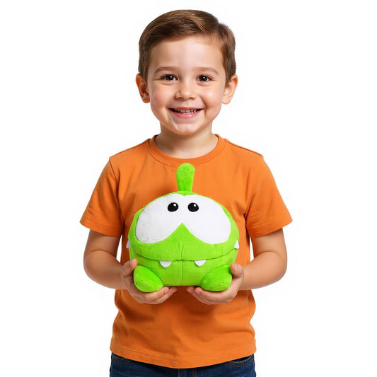 Om Nom plush 7.5-inch green monster for playful collectibility and cuddly comfort