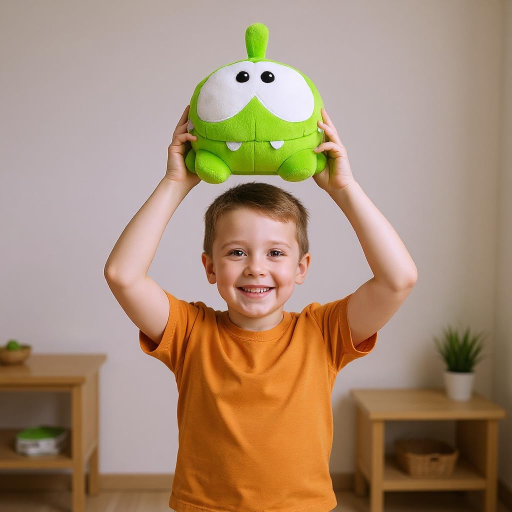Om Nom plush makes a great gift for kids' birthdays and holidays
