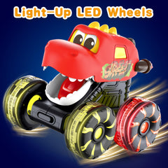 OMAKCOO triple dinosaur trucks with moving mouths for engaging pretend play