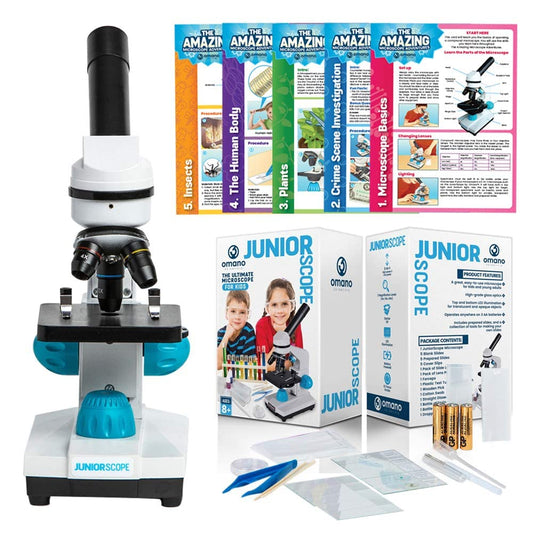 Omano Juniorscope kids microscope package for hands on STEM exploration at home