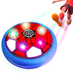 Omiowl hover soccer ball with LED lights for indoor active play.