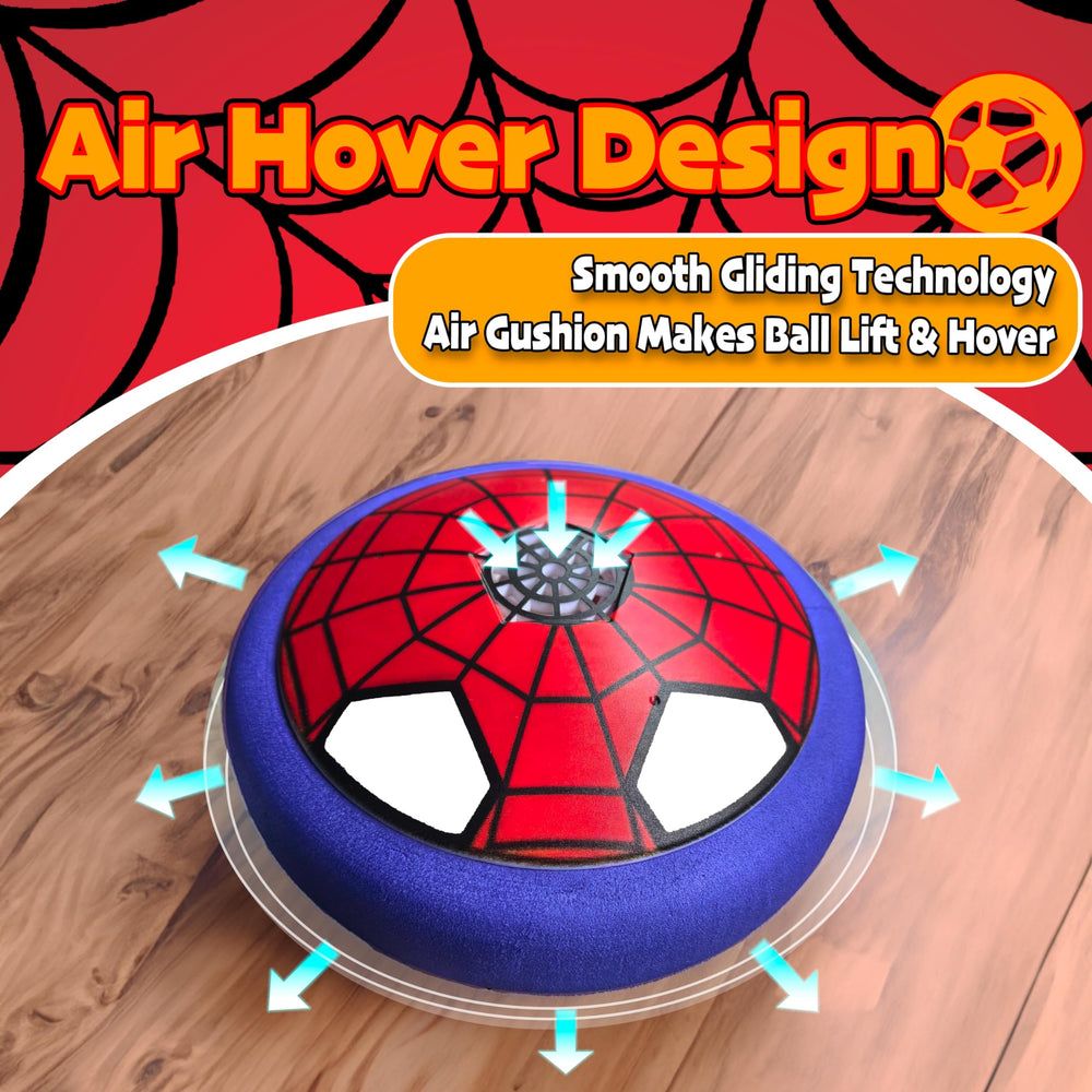 Omiowl LED-lit hover ball provides bright visuals during play.