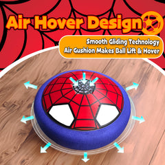Omiowl LED-lit hover ball provides bright visuals during play.