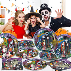 Omto Christmas party decor setup showing a ready to use celebration kit
