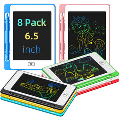 OMXDG 8-pack pink LCD writing tablet for kids drawing fun