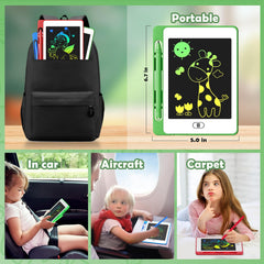 OMXDG 8-pack red LCD writing tablet for learning and doodling