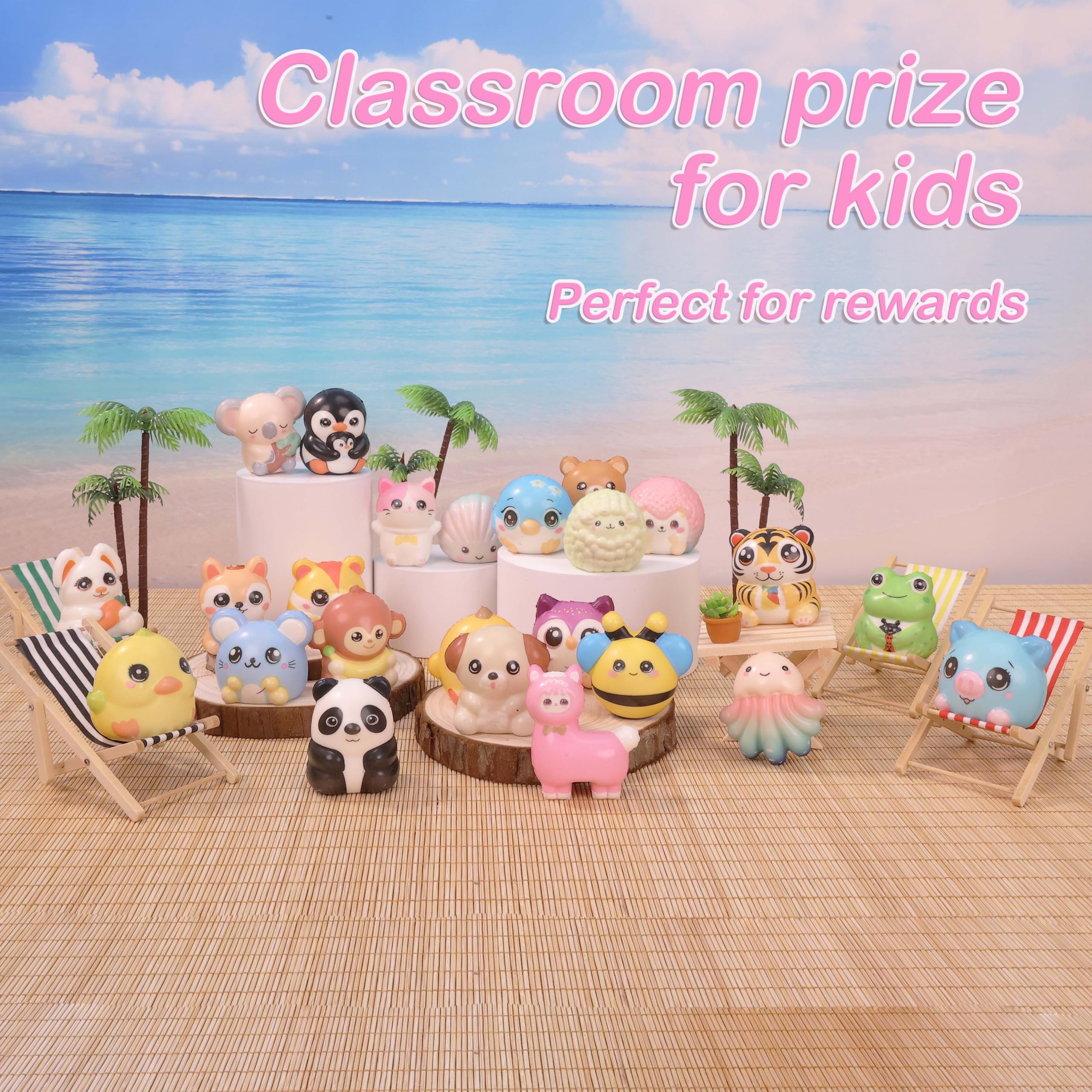 OMyFav classroom prize squishies in vibrant packaging for rewards