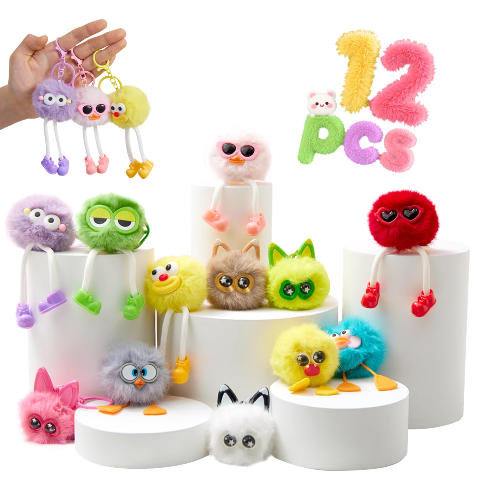 OMyFav plush keychains collection for birthday party favors