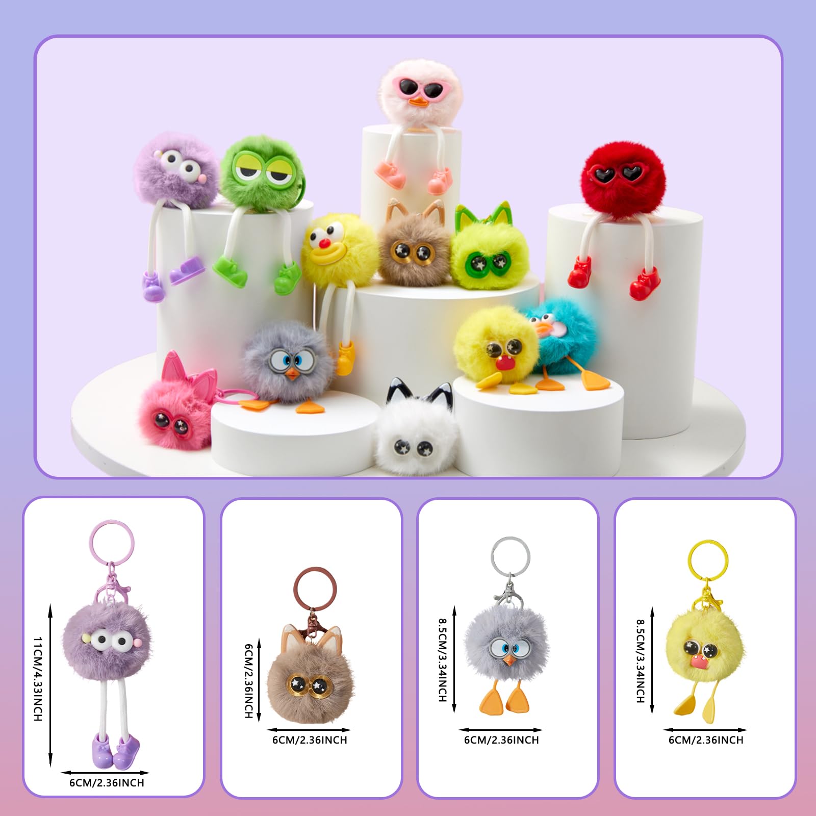 OMyFav plush keychains for classroom gifts and Valentines Day