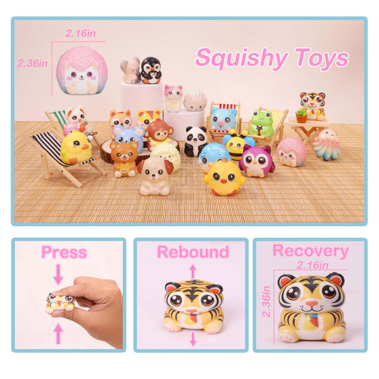 OMyFav squishies animal toys bulk for Valentines Day gifts in class
