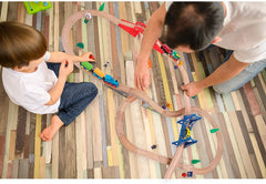 On Track USA kid-friendly design invites imaginative play and easy assembly.