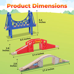 On Track USA railway expansion bridges kit compatible with major train brands.