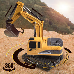 Onadrive RC excavator toy made with durable materials for long-lasting outdoor use