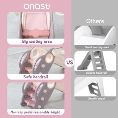 Onasti slide anti-slip mat supports stable landings.