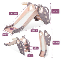Onasti slide end buffer provides gentle stopping area.