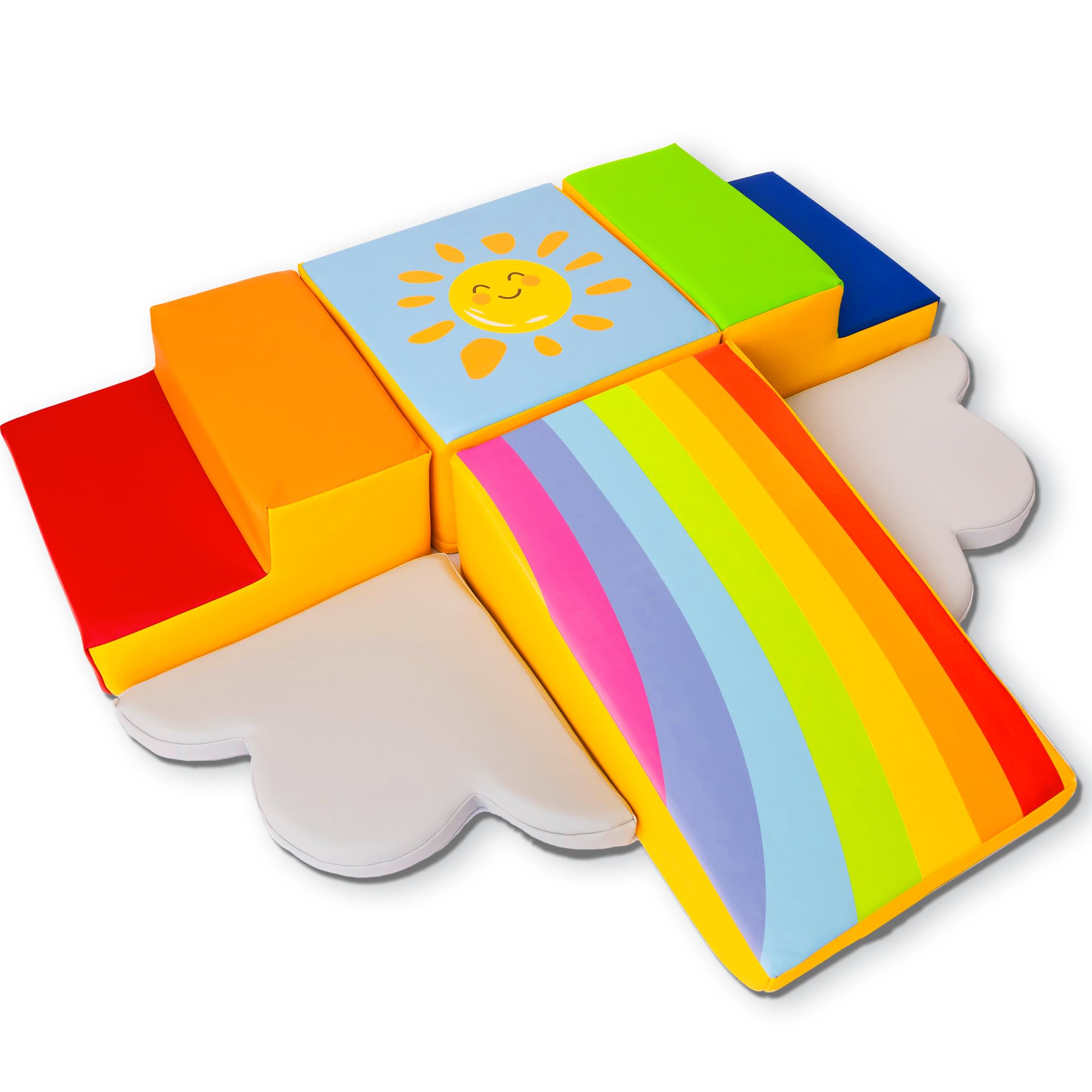 Once Upon a Cloud colorful stairs foam, safe climbing that sparks imaginative play.