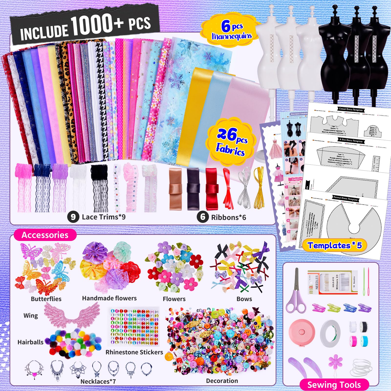 ONE TO FOUR 800-piece set fuels endless fashion ideas