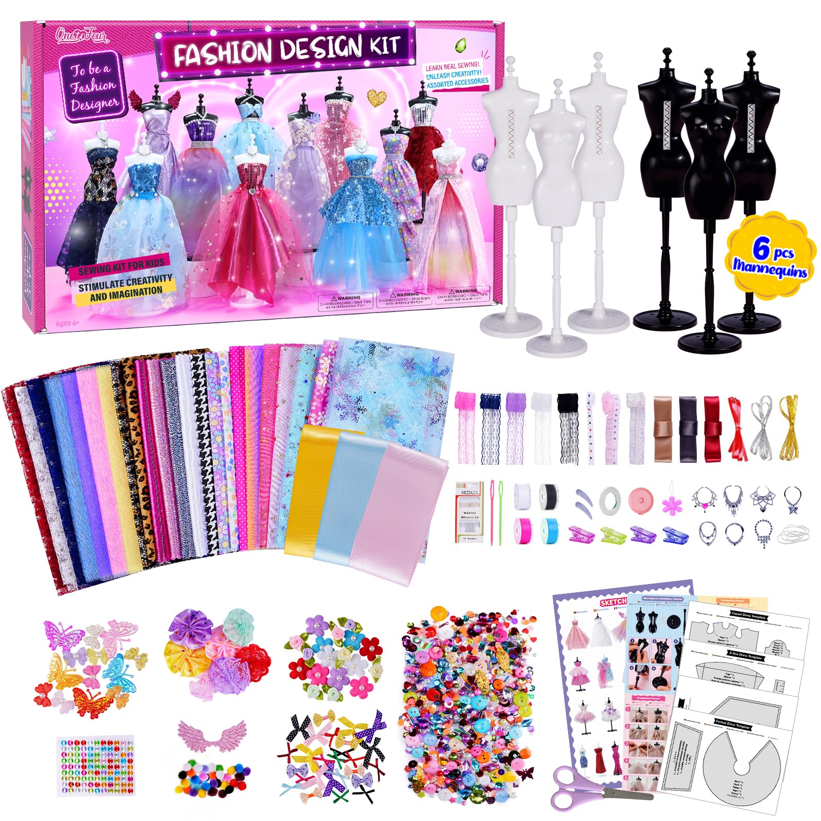 ONE TO FOUR six-mannequin display to visualize outfits and plan designs