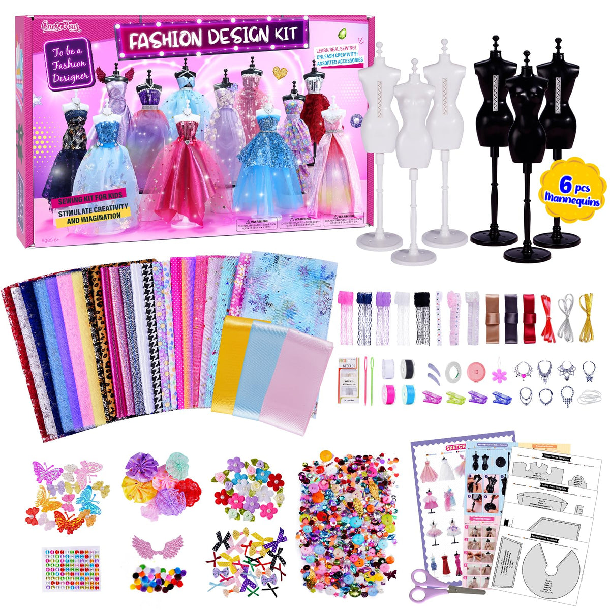 ONE TO FOUR six-mannequin display to visualize outfits and plan designs