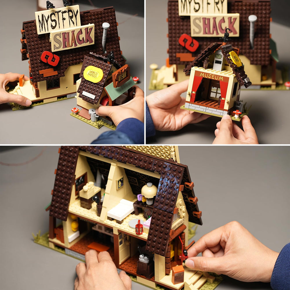 Onederbkk Mystery Falls assembly shows colorful bricks and imaginative design possibilities.
