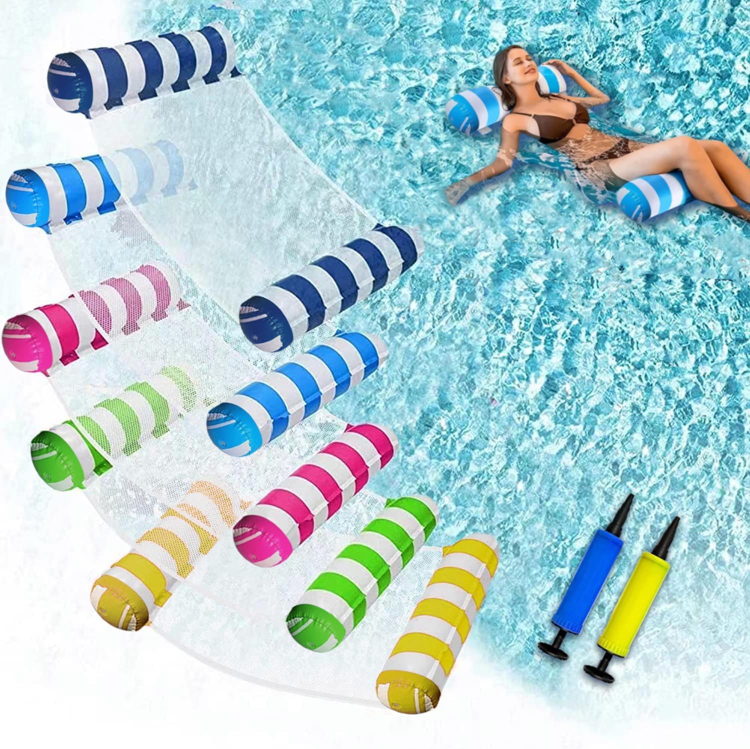 Oneirion JUXIAO XL hammock mode float for relaxed pool lounging.