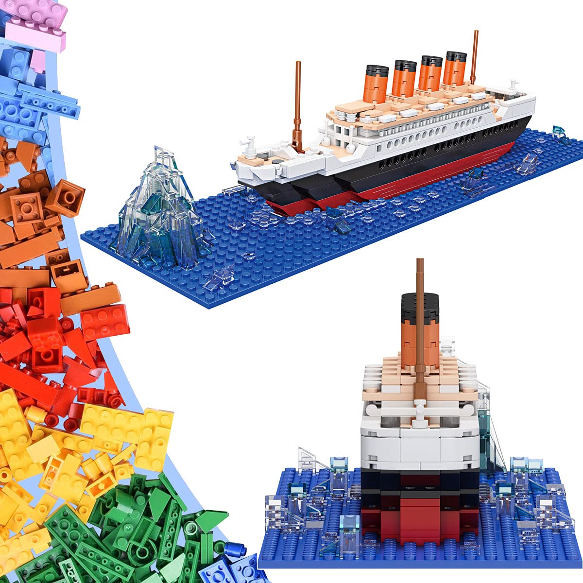 OneNext Titanic model steamboat stack highlighting authentic structural features.