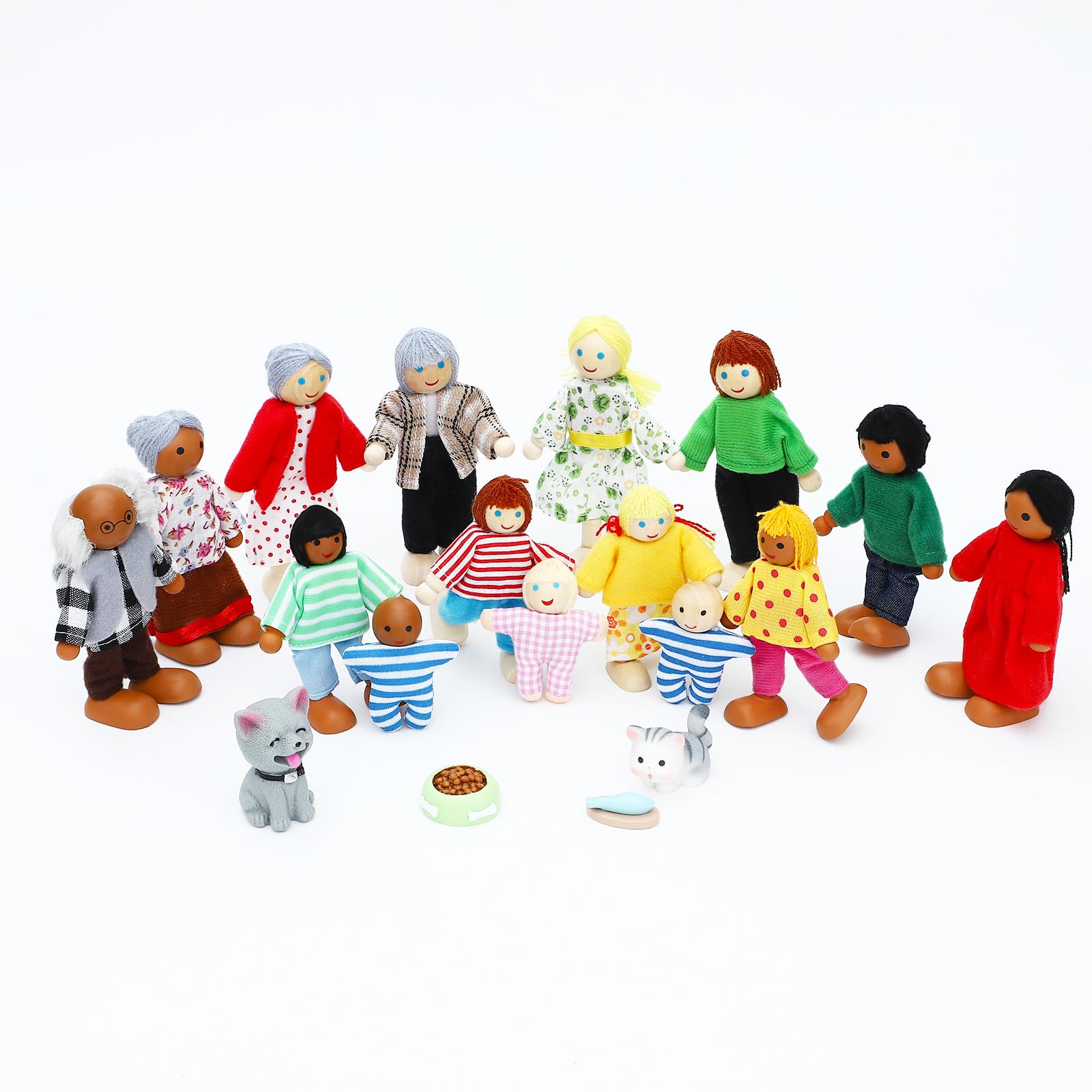 ONEST wooden children figures for imaginative adventures.
