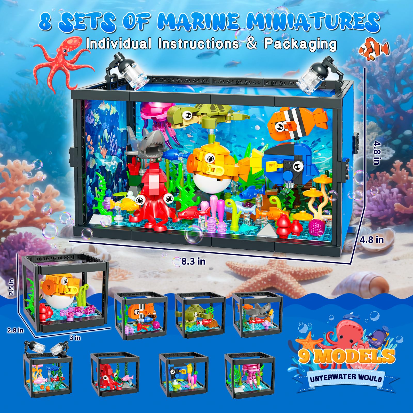 ONIMISC set featuring multiple sea creature models for varied play