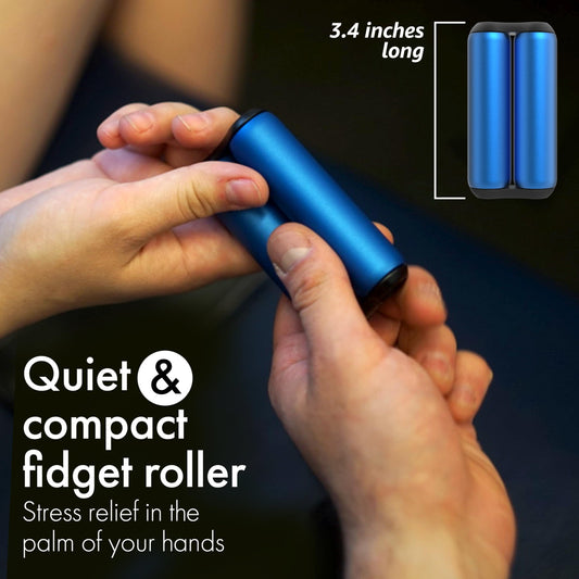 Close-up of ONO Roller compact aluminum body highlighting portable use.