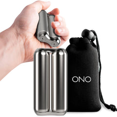 ONO Roller handheld fidget toy steel in hand for stress relief.