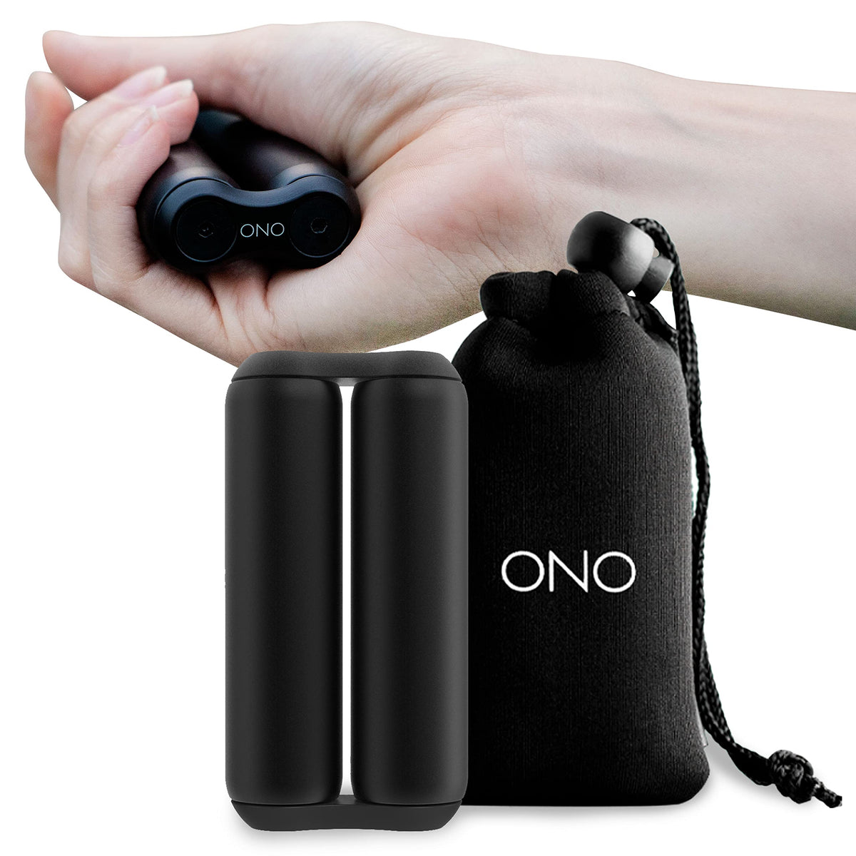 ONO Roller handheld fidget in use for focused work and anxiety relief.