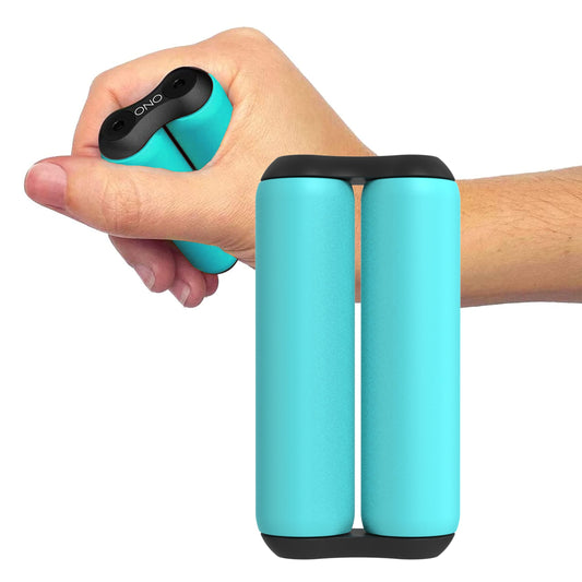ONO Roller handheld rotation close-up showing tactile focus.