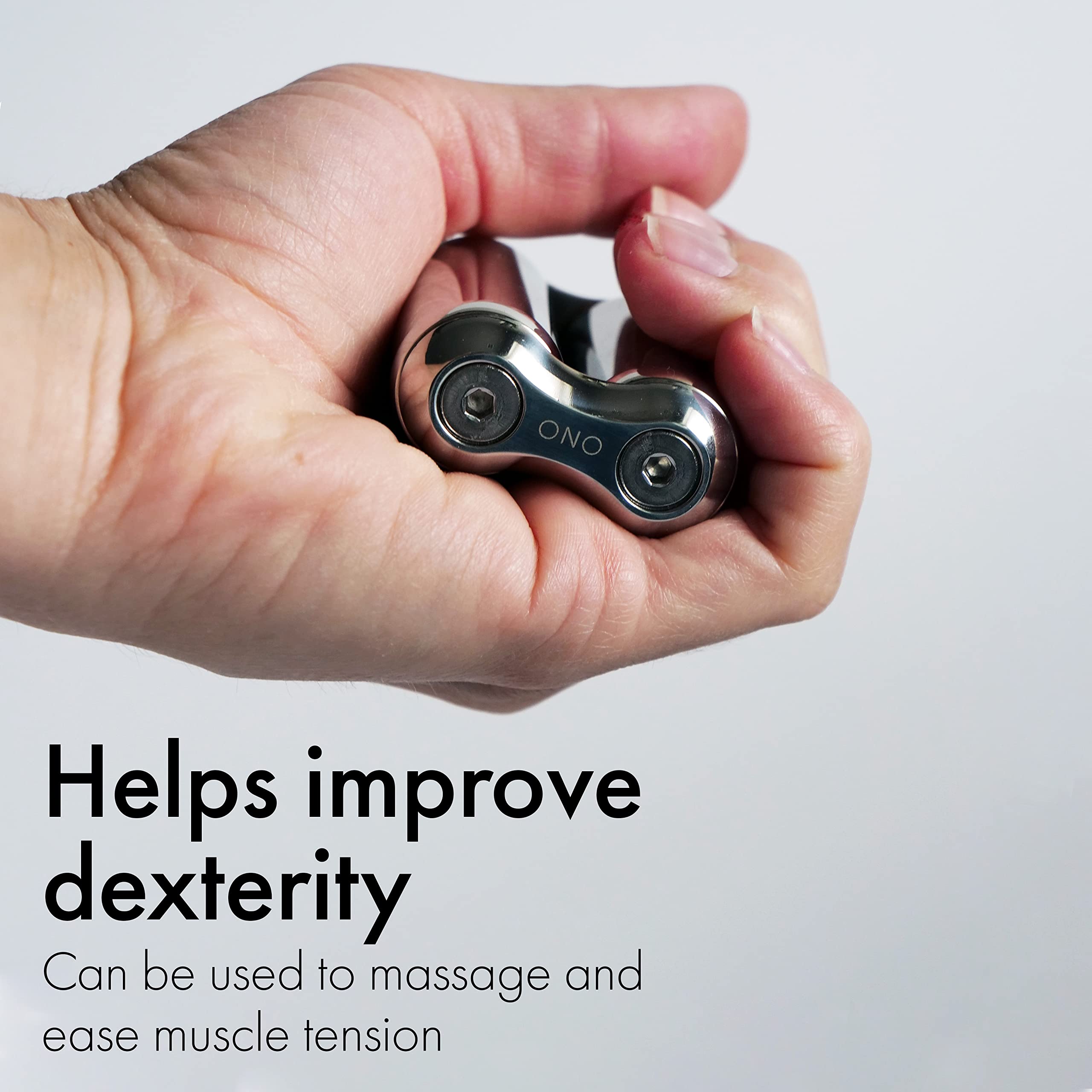 ONO Roller in-hand feel emphasizes tactile focus and calm during tasks.